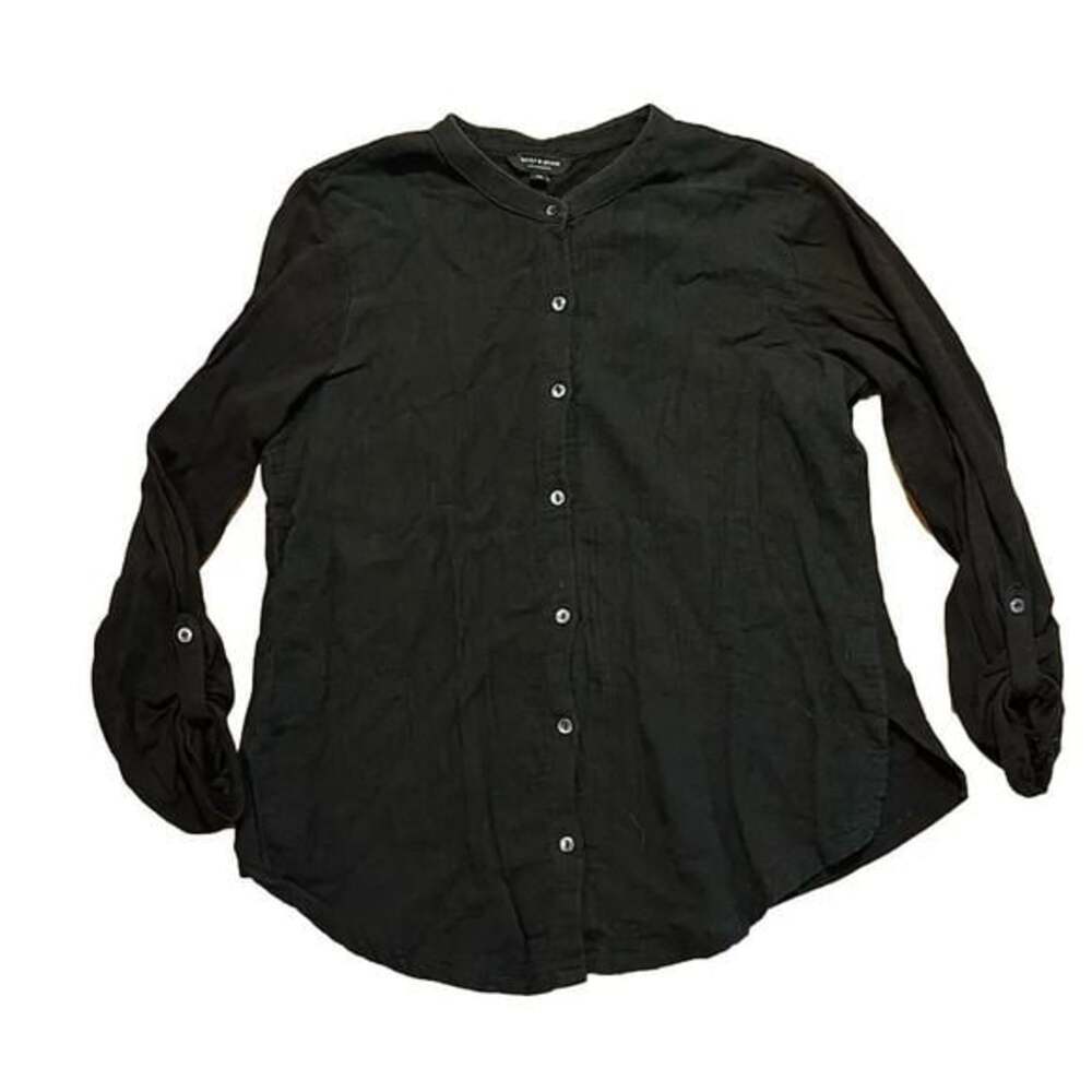 Lucky Brand Black Button Down Shirt Size S
